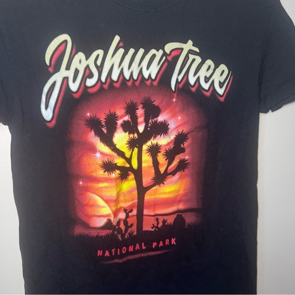 DOM Joshua Tree National Park Shirt Black Cotton Graphic Tee Size Small - Picture 2 of 6